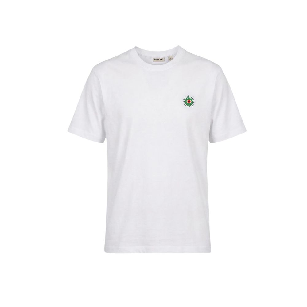 Only & Sons White Organic Cotton T-Shirt