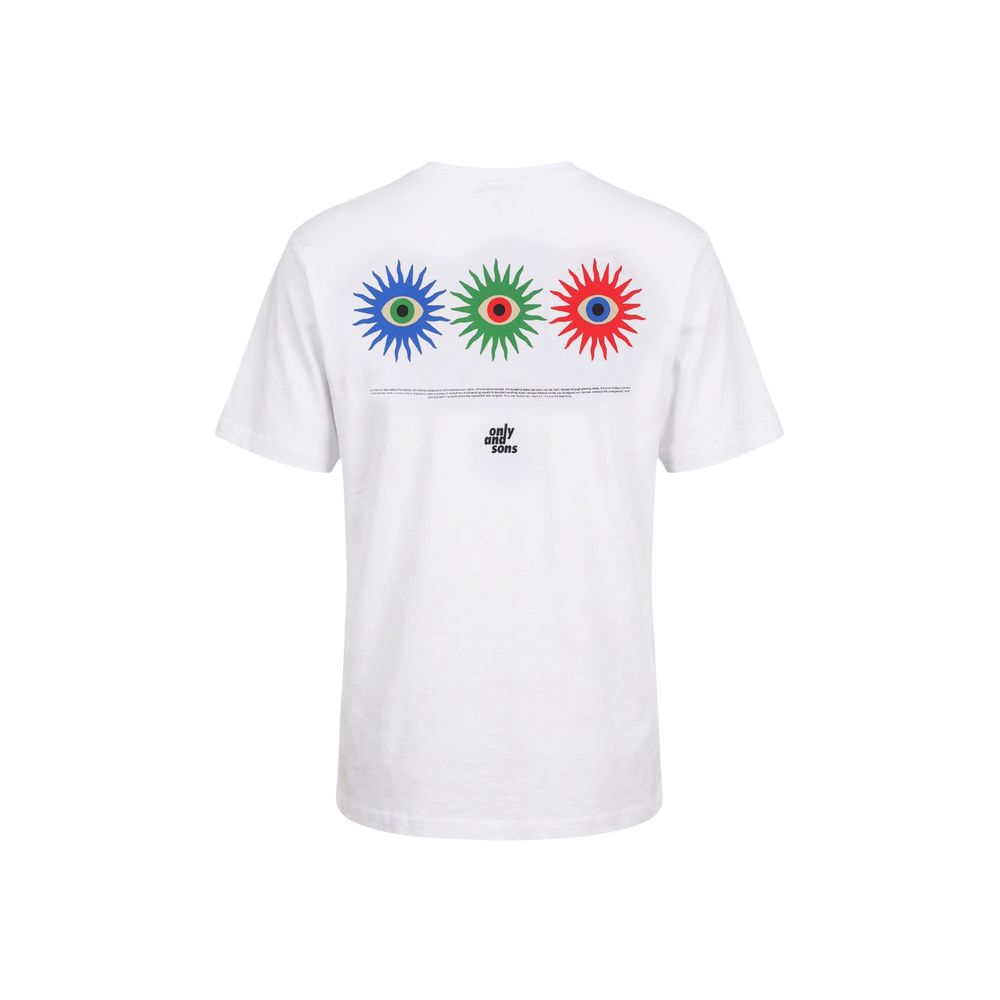 Only & Sons White Organic Cotton T-Shirt