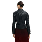Desigual Black Polyethylene Leather Jacket