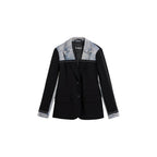 Desigual Black Cotton Blazer