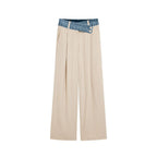 Desigual Beige Viscose Flared Pants