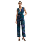 Desigual Blue Viscose Jumpsuit
