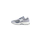 New Balance Gray Leather Athletic Sneakers