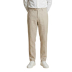 Gianni Lupo Beige Linen Casual Pants