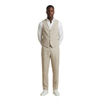Gianni Lupo Beige Linen Casual Pants