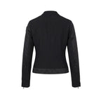 Blauer Black Polyamide Biker Jacket