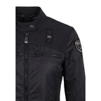 Blauer Black Polyamide Biker Jacket