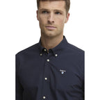 Barbour Blue Cotton Dress Shirt