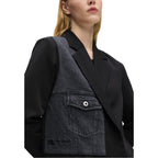Karl Lagerfeld Black Polyester Blazer