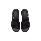 Timberland Black Leather Platform Sandals