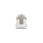 Armani Exchange Cream Leather Low Top Sneakers