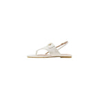 Liu Jo White Leather Flat Sandals