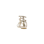 Liu Jo Gold Polyethylene Flat Sandals