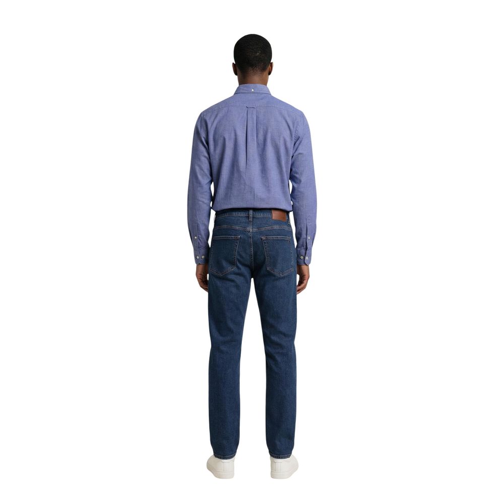 Gant Blue Cotton Dress Shirt