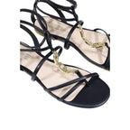 Liu Jo Black Polyethylene Flat Sandals