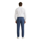 Borghese Blue Linen Casual Pants