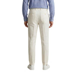 Borghese White Linen Casual Pants
