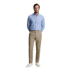 Borghese Beige Linen Casual Pants