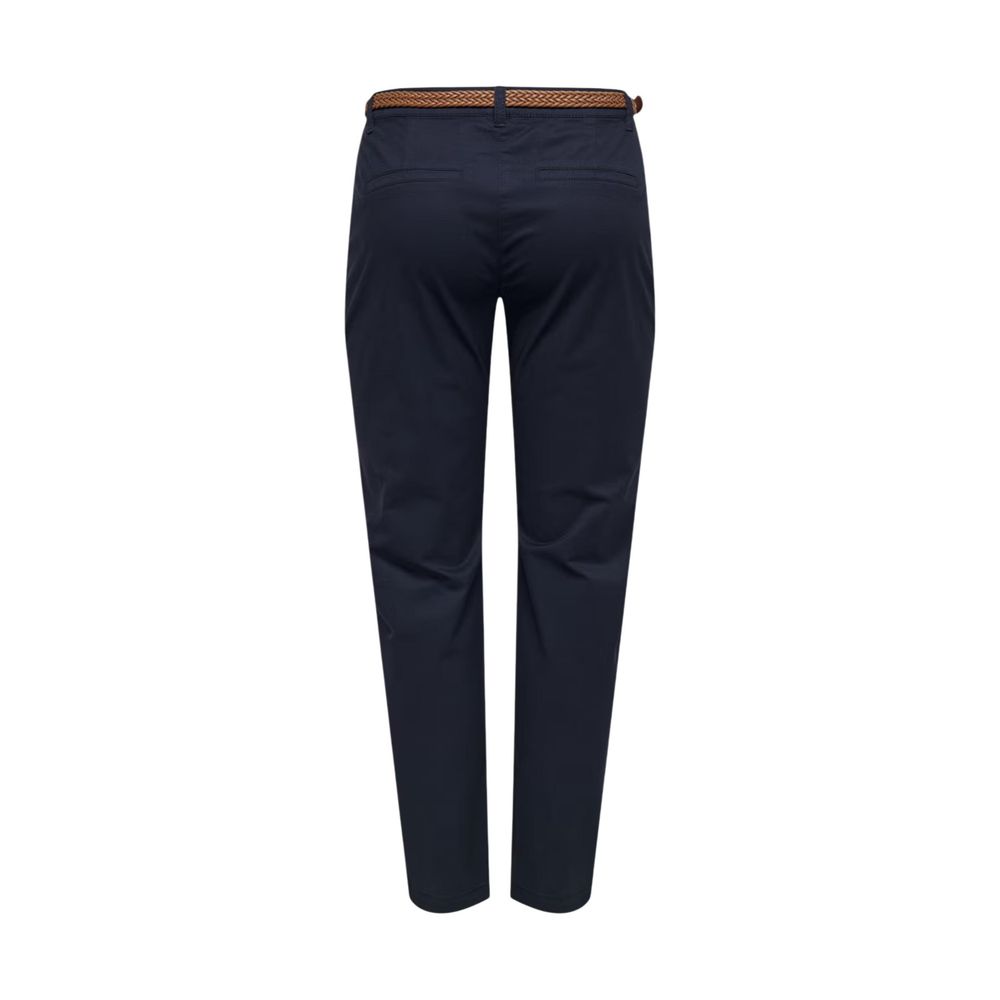 Jacqueline De Yong Blue Cotton Chino Pants