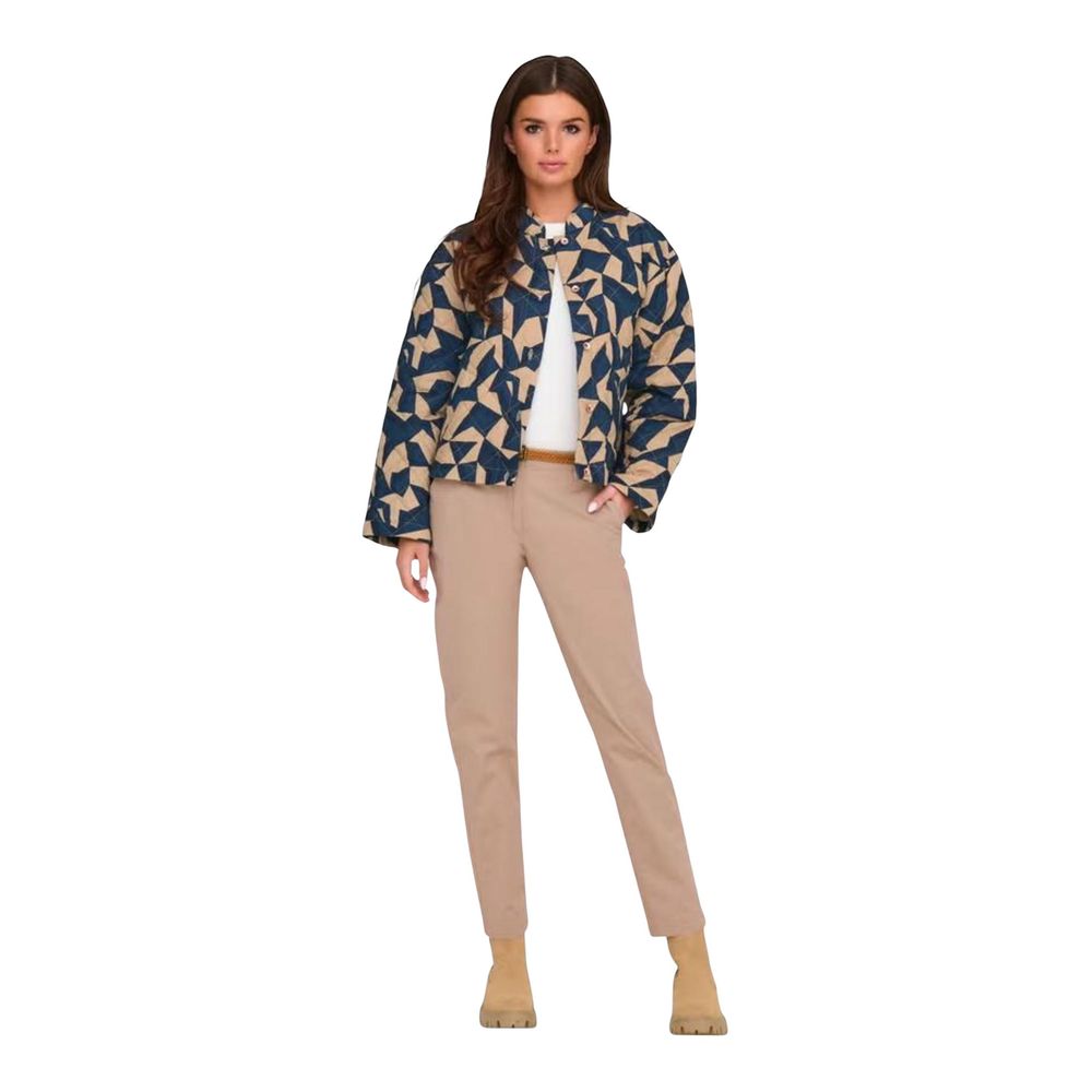 Jacqueline De Yong Beige Cotton Chino Pants
