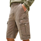 Tommy Hilfiger Jeans Beige Recycled Cotton Cargo Shorts
