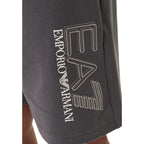 EA7 Emporio Armani Gray Cotton Bermuda Shorts