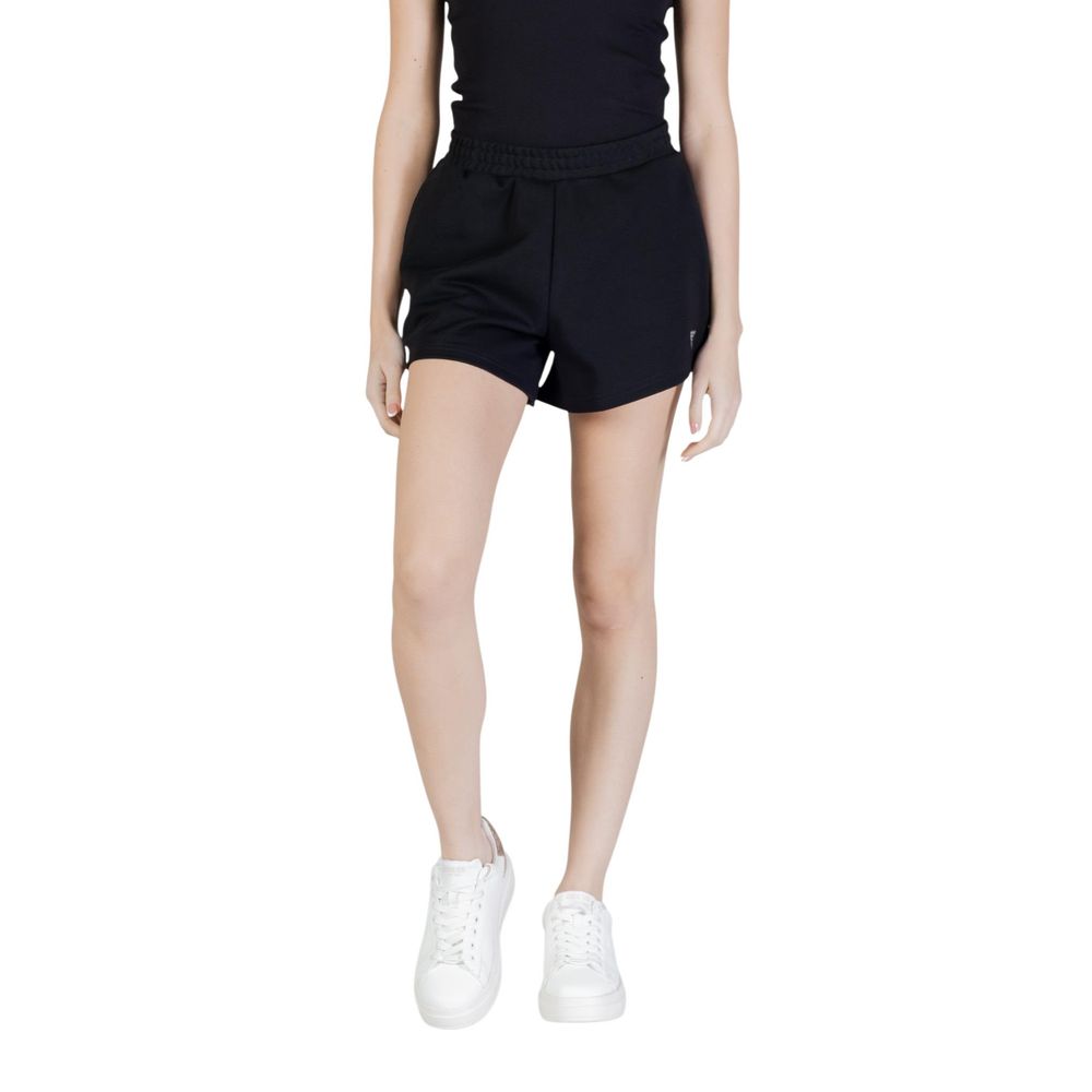 Guess Active Black Polyester Short And Mini Shorts