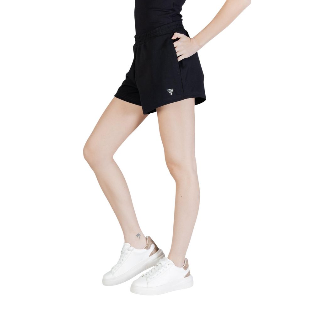 Guess Active Black Polyester Short And Mini Shorts