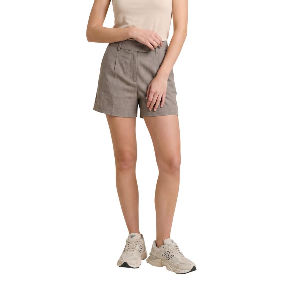 Only Beige Recycled Polyester Bermuda Shorts