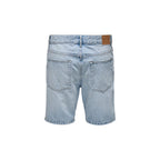 Only & Sons Light Blue Cotton Bermuda Shorts
