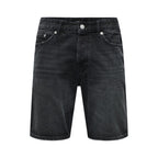 Only & Sons Black Denim Shorts