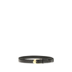 Khaite Black Calf Leather Bos Taurus Regular Belt