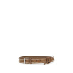 Miu Miu Brown Suede Leather Regular Belt