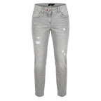 Philipp Plein Grey Fabric Women Jeans