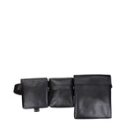 The Attico Black Leather Backpack