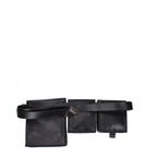 The Attico Black Leather Backpack