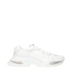 Dolce & Gabbana White Fabric Athletic Sneakers