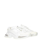 Dolce & Gabbana White Fabric Athletic Sneakers