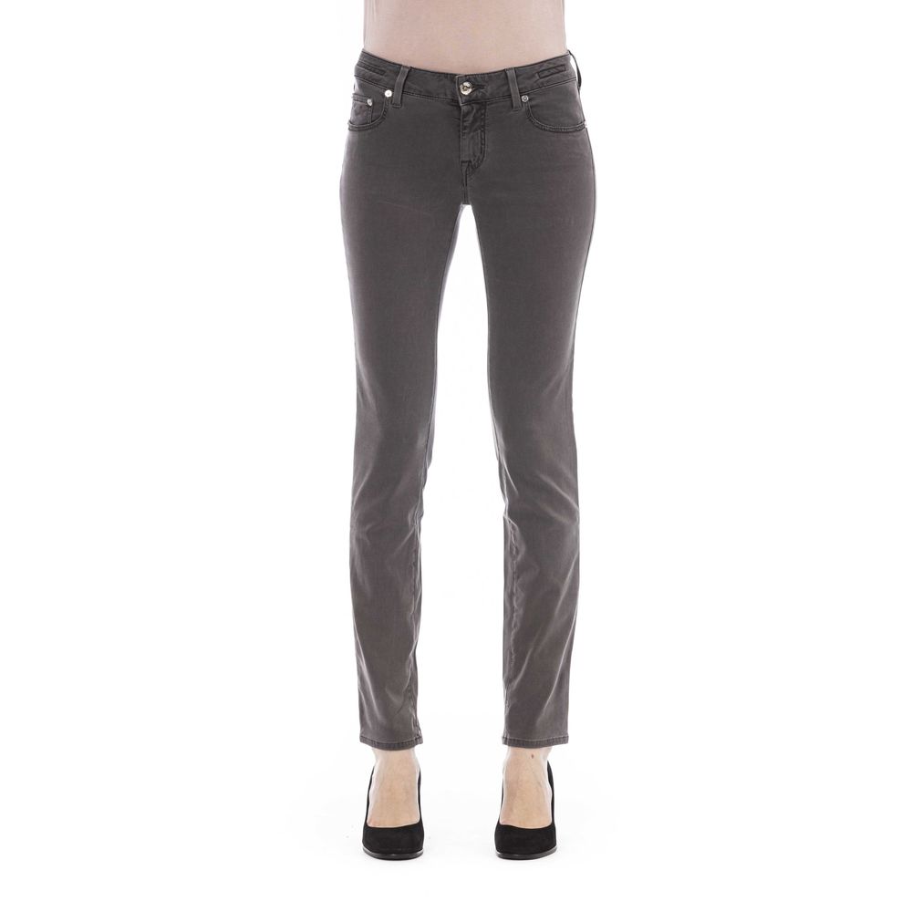 Jacob Cohen Gray Cotton Women Jeans