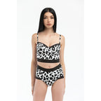 Moschino Black Modal Tank Tops
