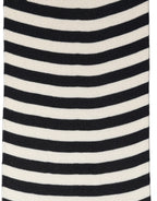 Dolce & Gabbana Black White Stripes Silk Knitted Shawl Scarf