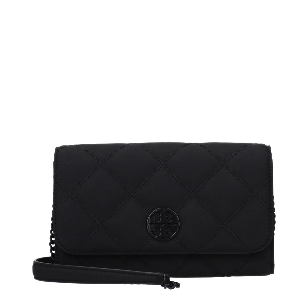 Tory Burch Black Leather Clutch Bag