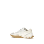 PINKO White Fabric Low Top Sneakers