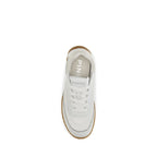 PINKO White Fabric Low Top Sneakers