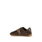 PINKO Brown Suede Leather Athletic Sneakers