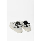 Colmar Black And White Leather Low Top Sneakers