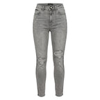 Philipp Plein Grey Cotton Women Pants