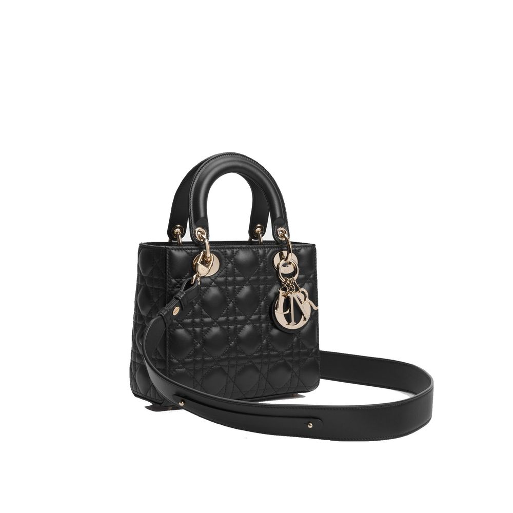 Dior Black Lamb Leather Shoulder Bag