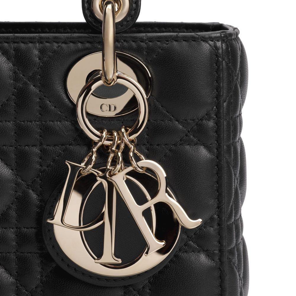 Dior Black Lamb Leather Shoulder Bag