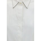 Brunello Cucinelli White Cotton Shirt